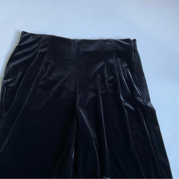 Dress Barn Velvet Pants Sz 12 Black Relaxed Luxury Evening Party Classic NWT - Picture 4 of 9
